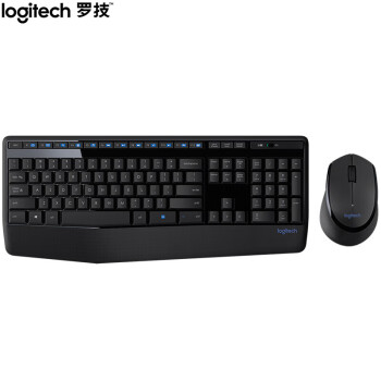 罗技（Logitech）MK345无线键鼠套装 防泼溅 时尚高效 家用办公游戏键鼠 全尺寸多媒体键鼠套装 MK345