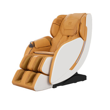 迪斯 按摩椅休闲家用 智能3D仿真机芯 6大按摩手法 多套按摩程序体验 温感热敷 免安装 DE-T150L柠檬黄 