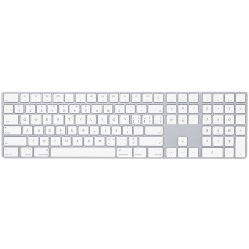 Apple 带有数字小键盘的妙控键盘 - 中文 (拼音) - 银色 适用MacBook 无线键盘【企业专享】