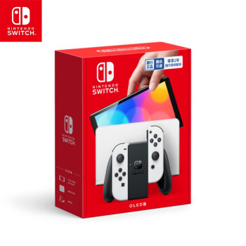 Nintendo Switch 任天堂 游戏机国行（OLED版）配白色Joy-Con 休闲家庭聚会礼物