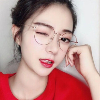 rnrn可定制度数贺峻霖同款眼镜女成品近视韩版复古有度数ins眼镜防
