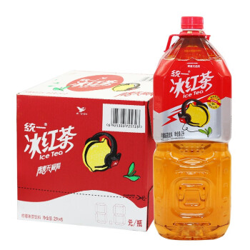 统一鲜橙多 绿茶 冰红茶 柠檬红茶 2L*6瓶整箱大瓶装果汁饮品 茉莉味茶饮料 果味饮料 4瓶混合装 统一冰红茶2L*6瓶/箱