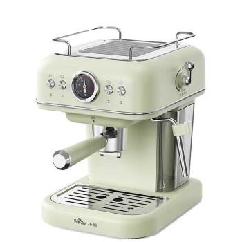 小熊Bear）咖啡机1.2L家用意式半自动小型单双杯切换胶囊咖啡可打奶泡办公室咖啡壶 KFJ-E12Q5