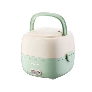 小熊 液体加热器（蒸煮饭盒）DFH-B13K2 便携式 热饭神器蒸煮自热饭盒 1.3L 绿色