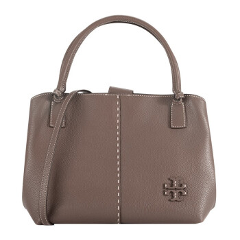 托里·伯奇 tory burch 奢侈品 tb女包 mcgraw系列灰色牛皮革手提单肩