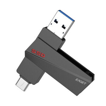 忆捷（EAGET）SU20固态Type-c U盘 USB3.2 Gen2高速传输 256G商务高速闪存u盘
