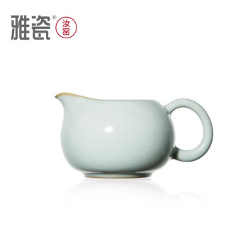 雅瓷汝窑茶具配件公道杯分茶器陶瓷茶海汝瓷望月公道