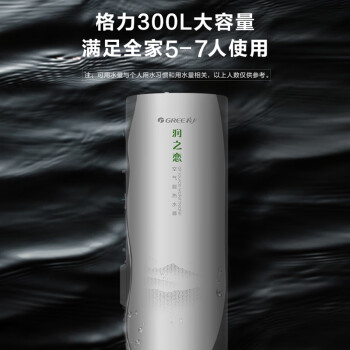 格力（GREE）空气能热水器家用 300升 1级能效 WiFi智能 水温75℃ 南北通用润之恋SXTD300LCJW/R-1(5-7人)
