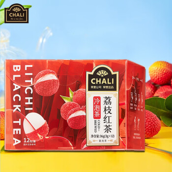CHALI茶里 水果红茶组合茶 独立包装 荔枝红茶冷泡茶36g/盒【3g*12包】