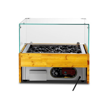 mnkuhg  火山石烤肠热狗机商用电热烤肠机   方形电热中号带玻璃