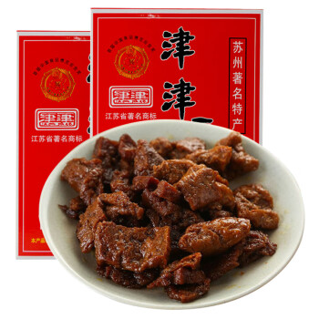 津津苏州特产 卤汁豆腐干180g*2盒高蛋白素食卤味零食小吃中华老字号