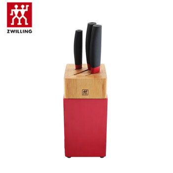 双立人（ZWILLING ）Now S 系列刀具4件套（红黑）ZW-K309