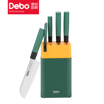 德铂(Debo) 克拉米套装刀具(DEP-800) 不锈钢菜刀斩骨刀多用刀水果刀六件套