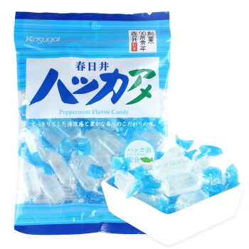 春日井（kasugai）日本进口kasugai薄荷硬糖透明水晶清凉零食休闲出游薄荷糖150g