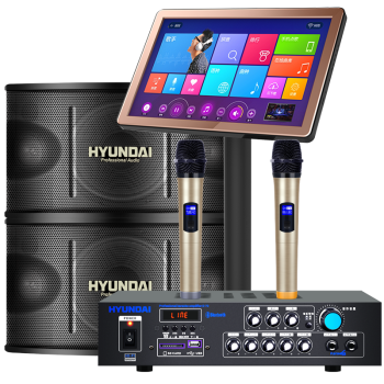 现代（HYUNDAI）家庭ktv音响套装 智能双系统语音4K点歌机一体机家庭影院会议家用设备
