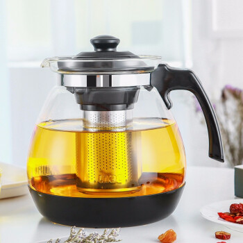 紫丁香茶壶泡茶壶茶水分离玻璃茶壶茶具泡茶神器花茶壶大容量冲茶水壶