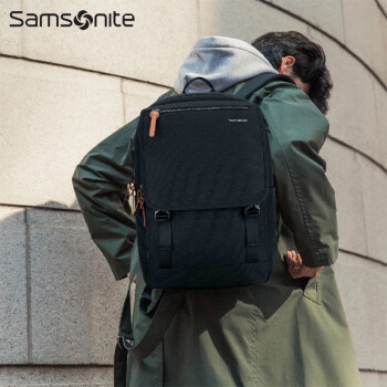 新秀丽（Samsonite）运动双肩包 电脑包 商务旅行背包通勤包书包 TR1*08110 灰色