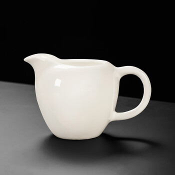 祥业羊脂玉瓷公道杯大号公杯德化白瓷功夫茶具家用过滤分茶器茶海单个