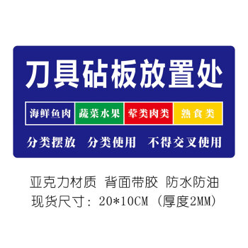 厨房4d管理菜肉鱼刀把套刀柄分色分类防滑套学校食堂刀具荤素色标阕畴