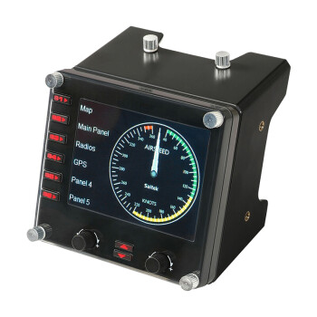 罗技Flight Instrument Panel专用多仪表 LCD 面板模拟飞行模拟控制器 赛钛客 手柄/方向盘 支持一件代发