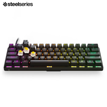 赛睿 (SteelSeries) Apex 9 mini有线键盘 电竞游戏机械键盘 独立RGB背光60配列 61键 PBT键帽