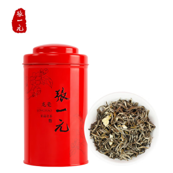 张一元 茉莉花茶 特种茉莉龙毫100g/罐浓香型八次窖制春茶 送礼茗茶
