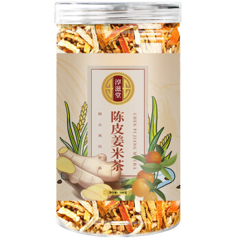 淳滋堂 陈皮姜米茶姜丝米炒姜米泡水养生茶300g/罐  5罐起售
