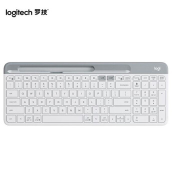 罗技（Logitech）K580 键盘 无线蓝牙键盘 办公键盘 便携超薄键盘 笔记本键盘 平板键盘 芍药白