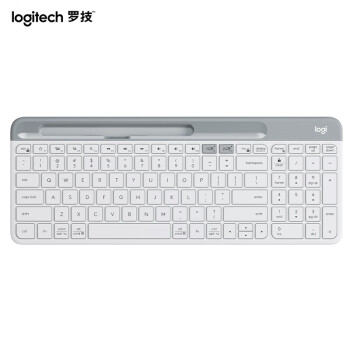 罗技（logitech）K580 轻薄多设备无线键盘 无线蓝牙双模 办公商务 超薄便携女生 兼容macOS 芍药白色