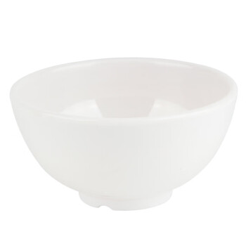 惠之惠挽醉风密胺小碗商用白色仿瓷碗塑料碗快餐碗直口碗 4英寸