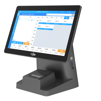 易捷通（Ejeton）K3000收银机（单屏）一体机触摸屏超市餐饮便利店收银管理系统软件 58热敏嵌入式打印机