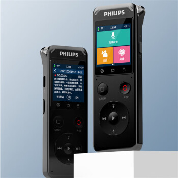 飞利浦（PHILIPS）录音笔 APP实时翻译转换文字 高清降噪 32G VTR6960 WIFI款【可触控彩屏+即时分享】