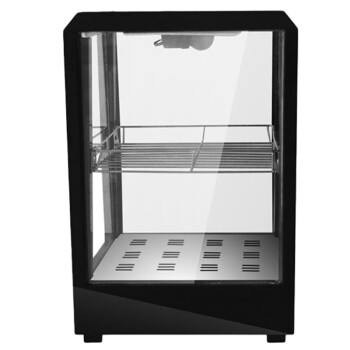 TYX   食品展示柜保温柜商用小型台式大型加热箱汉堡蛋挞恒温柜玻璃弧形   单盘方2层  官方标配