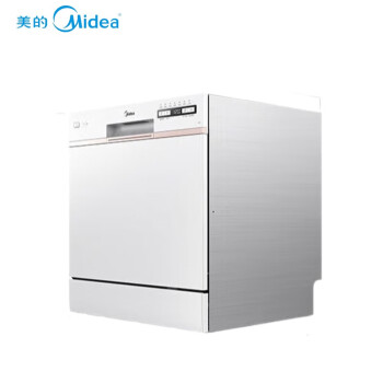 美的（Midea）洗碗机AQ80家用10套嵌入式洗碗机自动开门智能二星消毒一键自清洁洗碗机消毒一体机