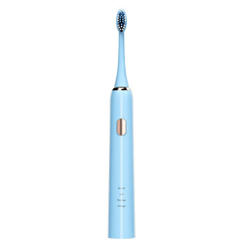 牙护士（yahushi）3挡磁悬浮IPX7防水USB声波电动牙刷无铜植毛电动牙刷 浅蓝