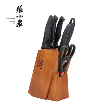 张小泉厨房刀具套装斩骨刀切菜刀剪刀刀具组合简秀刀具七件套W91220100