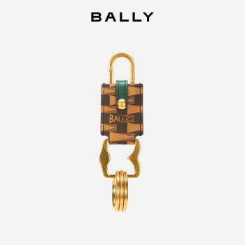 巴利（BALLY）棕色字母时尚钥匙扣 6304898