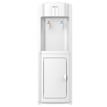 奥克斯（AUX）饮水机家用立式冷热型快速加热上置水桶饮水器YLR-5-X-9白色冰温热