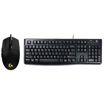 罗技（logitech）G102+K120 键鼠 商务办公鼠标办公键盘 键鼠