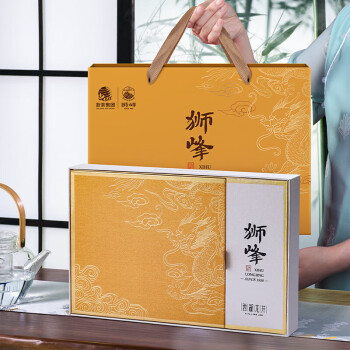狮峰 西湖龙井特级正宗春茶绿茶茶叶 特级西湖龙井龙图盒装100g