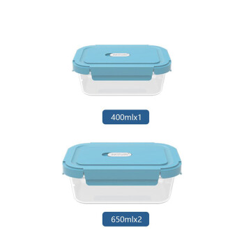 美利曼  MEILIMAN  保鲜盒 MKB9(122C)   高硼硅玻璃保鲜盒三件套 不支持单独购买   