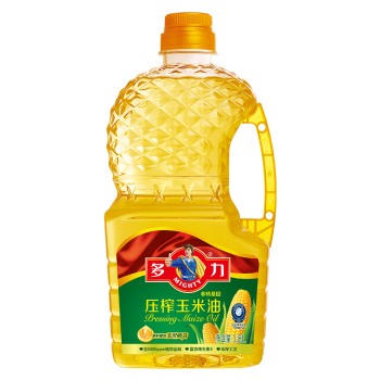 多力【张若昀同款】压榨玉米胚芽油1.8L 非转基因食用油