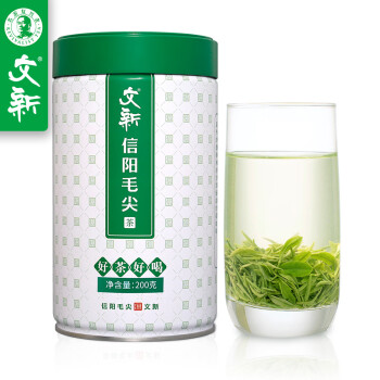 文新绿茶好茶好喝信阳毛尖特级200g2024年明前罐装新茶上市