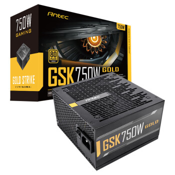 安钛克 Antec GSK750金牌直出/80Plus认证/台式机电脑主机电源750W/3年换新
