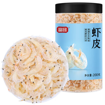 富昌食品 虾皮200g/罐 海产品海鲜虾皮配紫菜蛋花汤 3罐起售