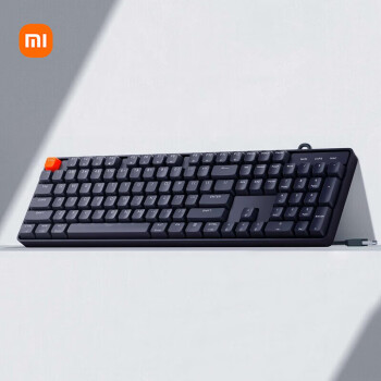 小米（MI）有线机械键盘 电脑笔记本游戏办公学习即插即用键盘104全键位 游戏竞技 键盘 红轴
