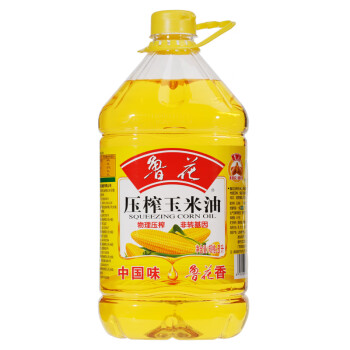 鲁花食用油 压榨玉米油 5L