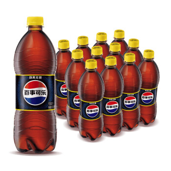 百事可乐 无糖 Pepsi  汽水 大瓶装900*12瓶 饮料（新老包装随机发货）