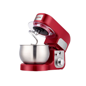 苏勒厨师机304钢和面机商用揉面机全自动打蛋器电动搅面机   3.5L-红