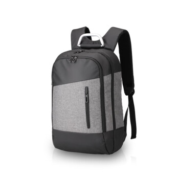 内野（UCHINO）希尔双肩背包时尚休闲潮流出差旅行背包电脑包 黑灰色UC-B015